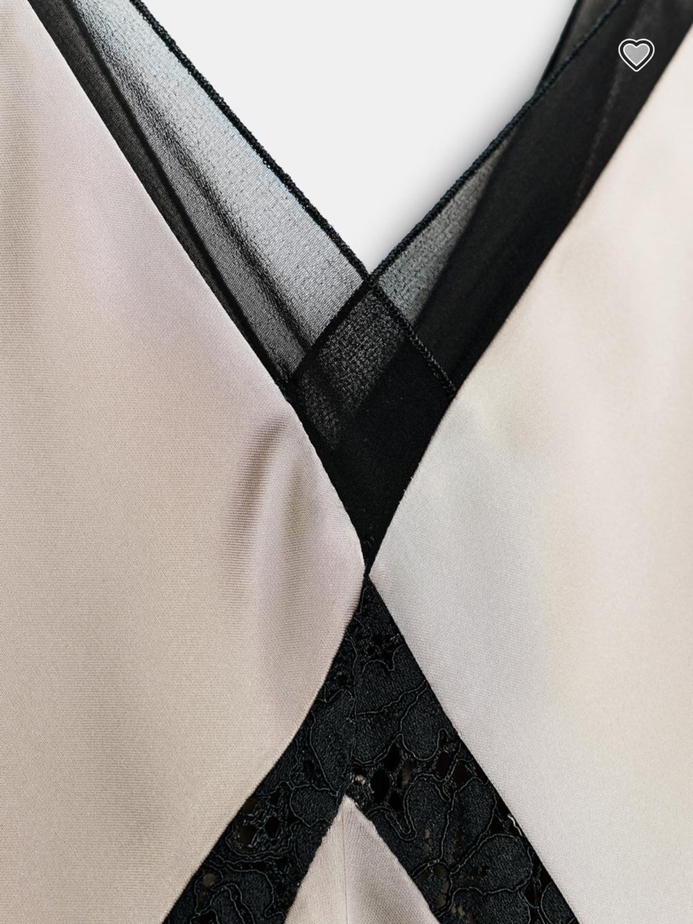 Zara Champagne Slip Dress with Black Contrast Trim - Picture 8 of 11